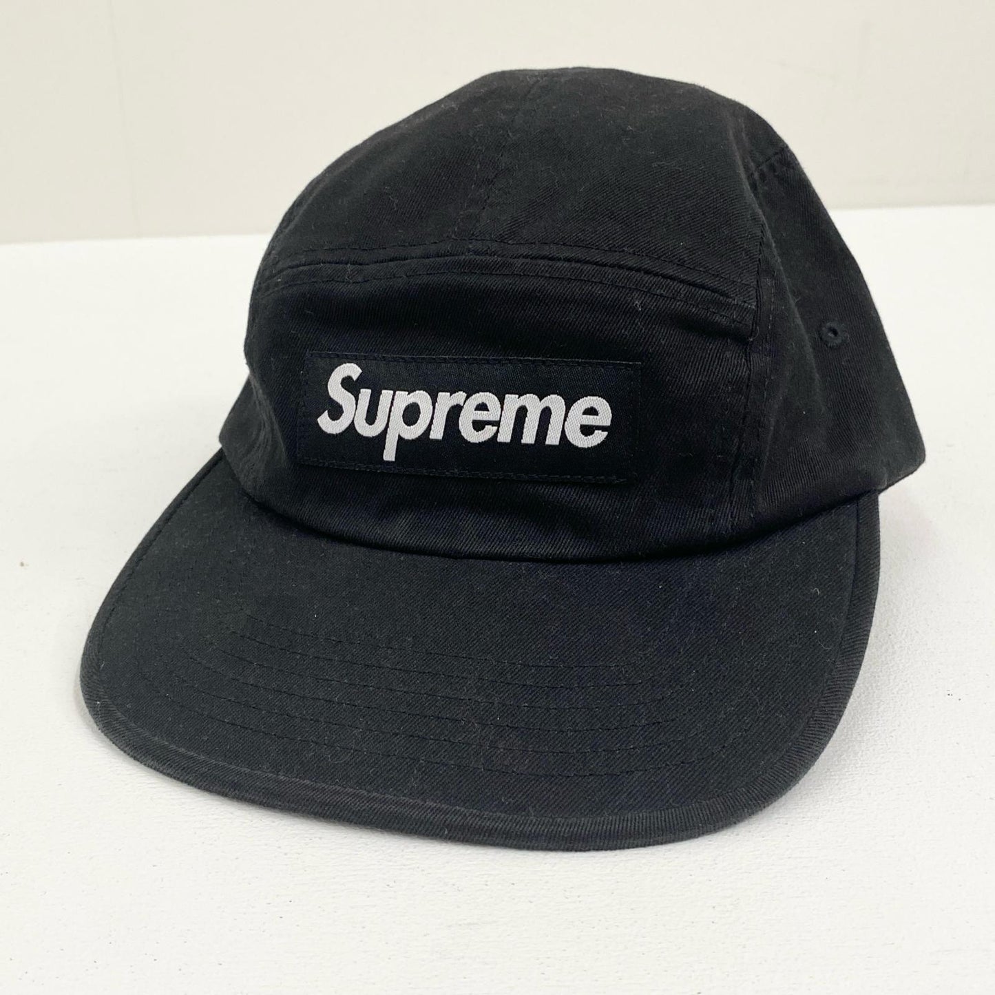 supreme シュプリーム Washed Chino Twill Camp Cap キャップ ブラック 25FW
