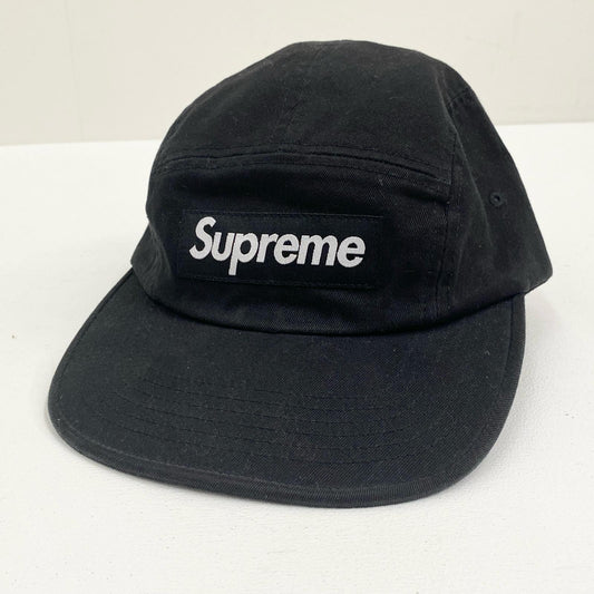 Supreme | シュプリーム Washed Chino Twill Camp Cap キャップ ブラック