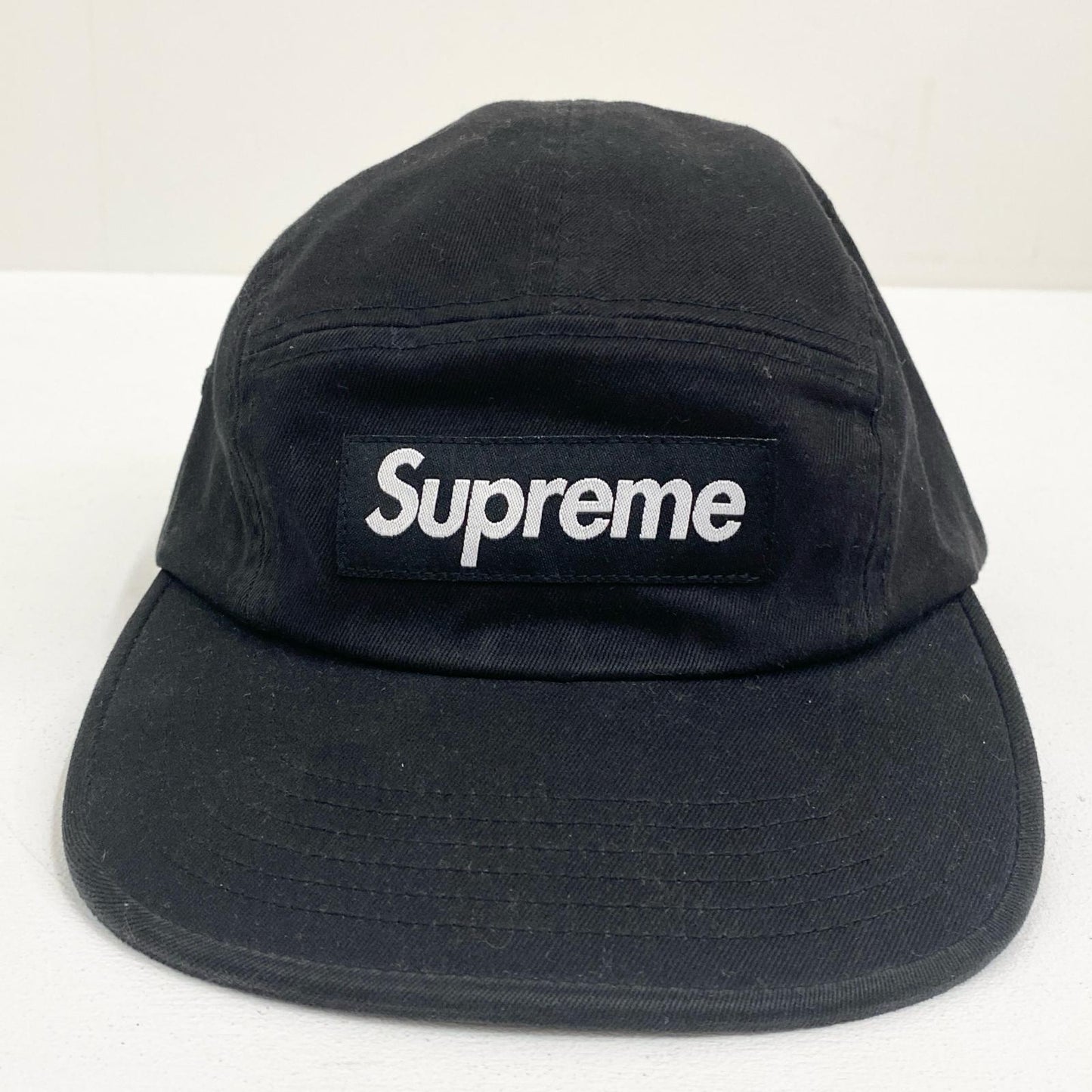 supreme シュプリーム Washed Chino Twill Camp Cap キャップ ブラック 25FW