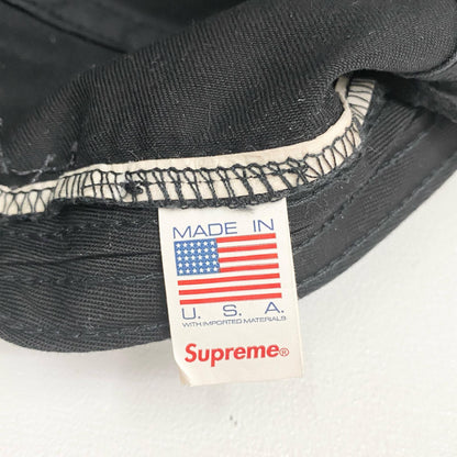supreme シュプリーム Washed Chino Twill Camp Cap キャップ ブラック 25FW