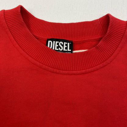 【中古】DIESEL | ディーゼル S-ROB-MEGOVAL スウェット A08230 0GYCJ レッド サイズ：S【加古川店】