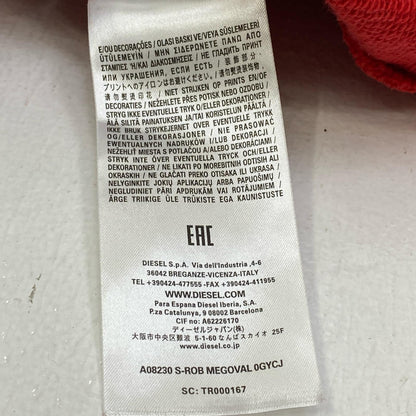 【中古】DIESEL | ディーゼル S-ROB-MEGOVAL スウェット A08230 0GYCJ レッド サイズ：S【加古川店】