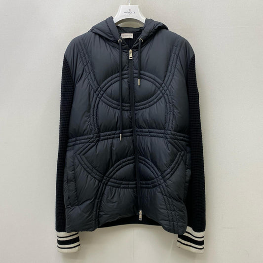 【中古】MONCLER | モンクレール CARDIGAN TRICOT その他アウター K10919B00015 ブラック サイズ：XL【加古川店】