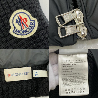 【中古】MONCLER | モンクレール CARDIGAN TRICOT その他アウター K10919B00015 ブラック サイズ：XL【加古川店】