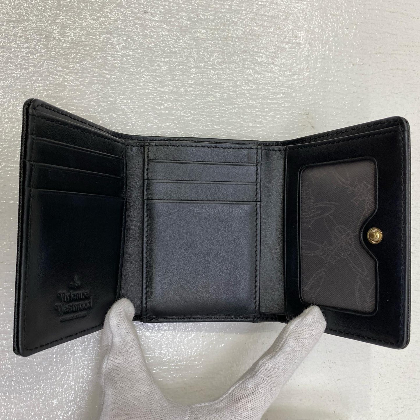 【中古】Vivienne Westwood | ヴィヴィアンウエストウッド 三つ折り財布 5115002MW ブラック【加古川店】