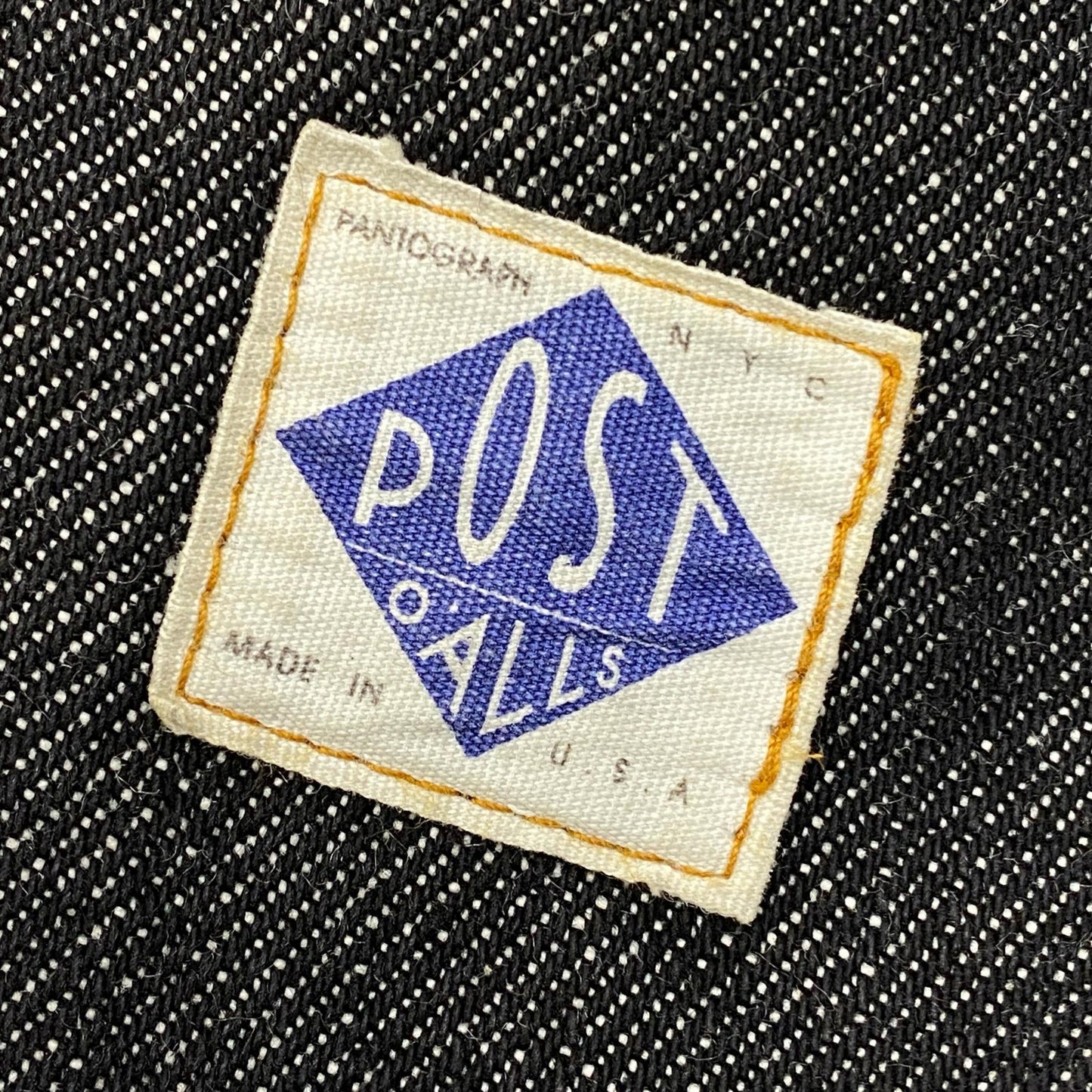【中古】POST O'ALLS | ポストオーバーオールズ ダブルニー デニムパンツ インディゴ サイズ：M【加古川店】
