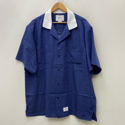 【中古】W)TAPS | ダブルタップス 241tqdt-shm07 半袖シャツ ネイビー サイズ：4【加古川店】