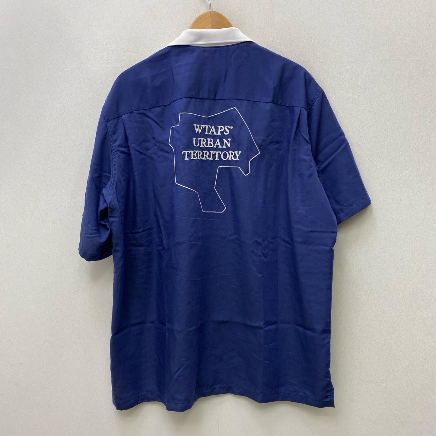 【中古】W)TAPS | ダブルタップス 241tqdt-shm07 半袖シャツ ネイビー サイズ：4【加古川店】