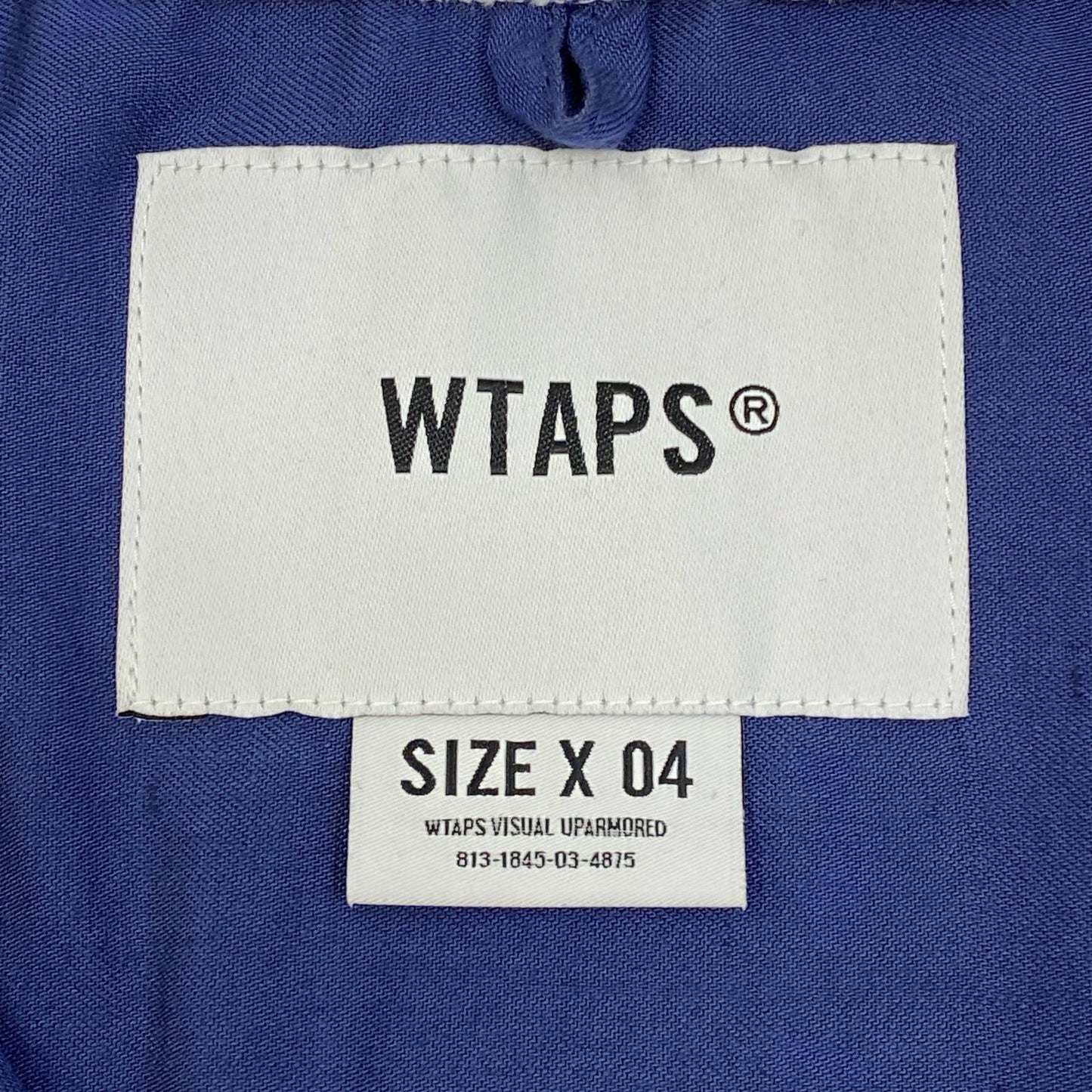 【中古】W)TAPS | ダブルタップス 241tqdt-shm07 半袖シャツ ネイビー サイズ：4【加古川店】