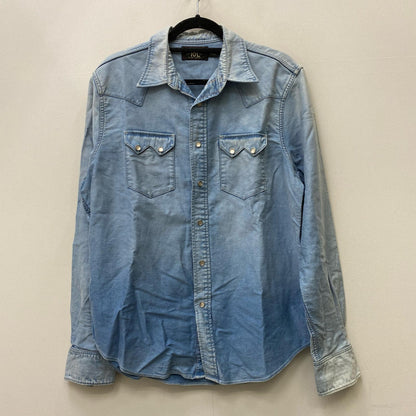 【中古】RRL(RALPH LAUREN) | ダブルアールエルラルフローレン ウエスタンデニムシャツ　ソートゥース/コンチョボタン 長袖シャツ ライトブルー サイズ：M【加古川店】