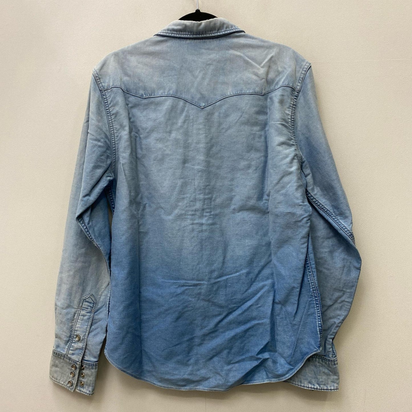 【中古】RRL(RALPH LAUREN) | ダブルアールエルラルフローレン ウエスタンデニムシャツ　ソートゥース/コンチョボタン 長袖シャツ ライトブルー サイズ：M【加古川店】