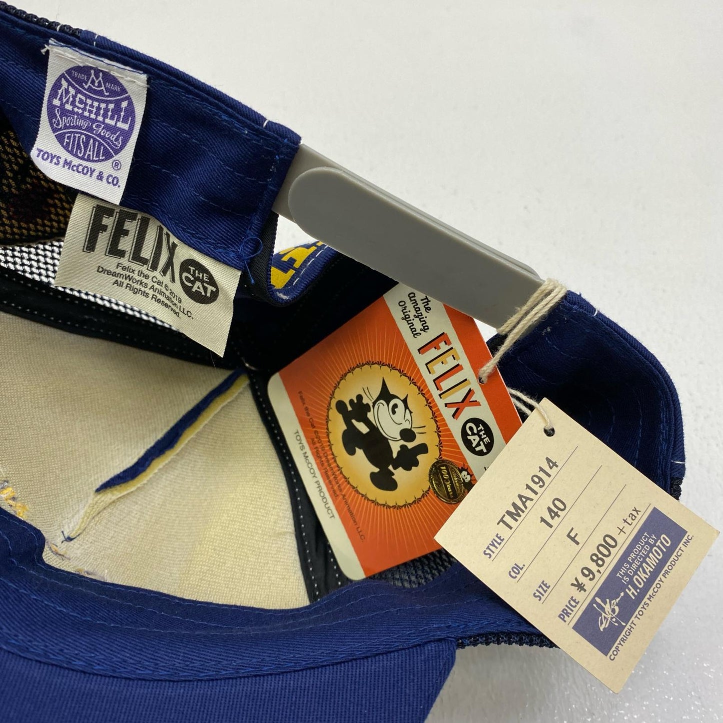 【中古】TOYS McCOY | トイズマッコイ FELIX THE CAT 100TH ANNIV キャップ tma1914 ネイビー【加古川店】