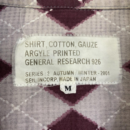 【中古】GENERAL RESEARCH | ジェネラルリサーチ COTTON GAUZE SHIRT 長袖シャツ サイズ：M【加古川店】