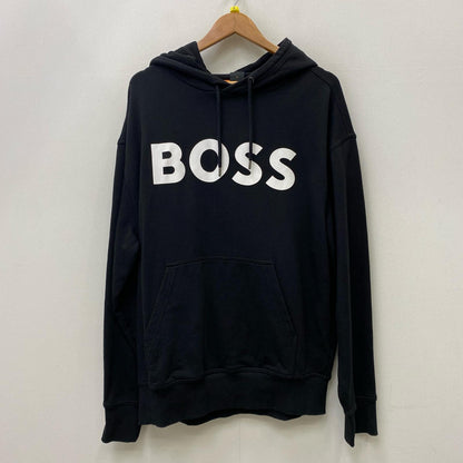 【中古】HUGO BOSS | ヒューゴボス ロゴ パーカー 10244192 ブラック サイズ：XL【加古川店】