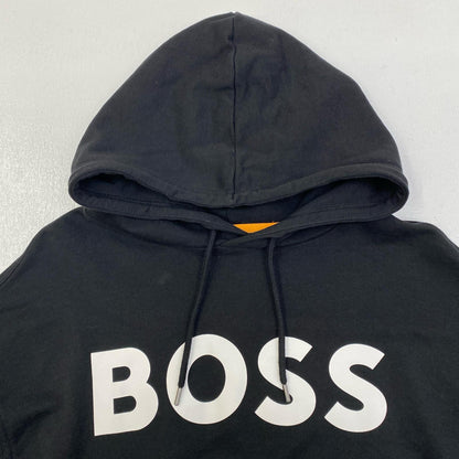 【中古】HUGO BOSS | ヒューゴボス ロゴ パーカー 10244192 ブラック サイズ：XL【加古川店】