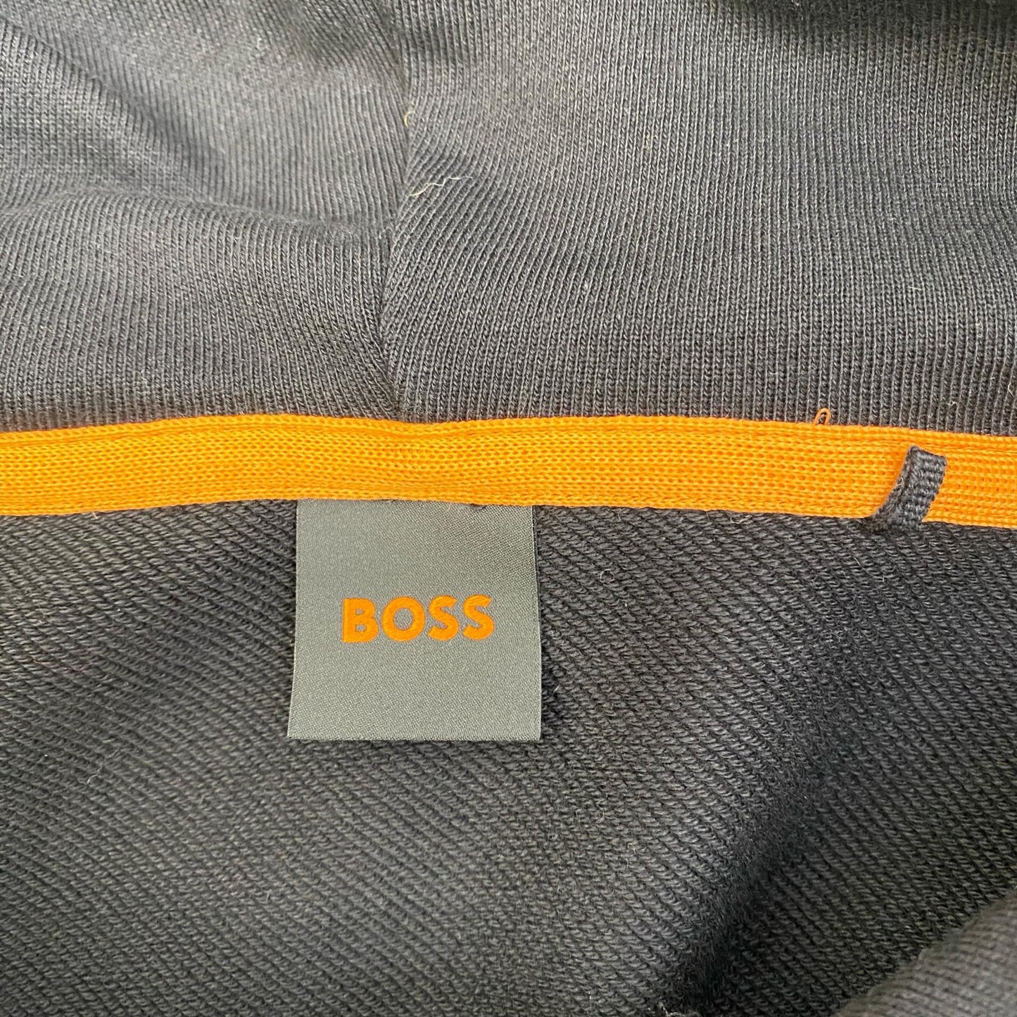 【中古】HUGO BOSS | ヒューゴボス ロゴ パーカー 10244192 ブラック サイズ：XL【加古川店】