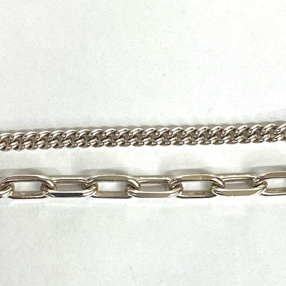 【中古】YArKA | ヤーカ thick flat & oval chain bracelet ブレスレット シルバー【加古川店】