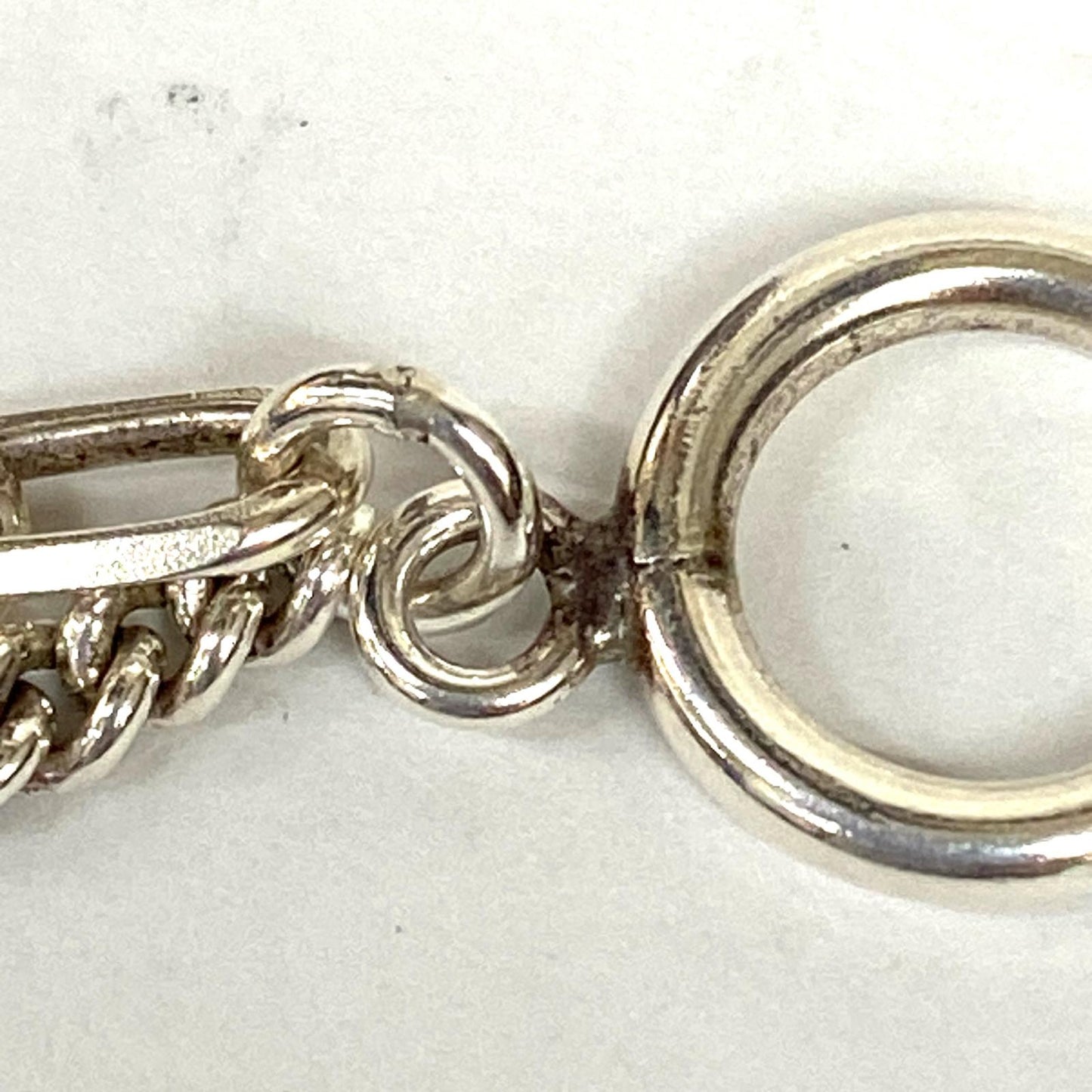 【中古】YArKA | ヤーカ thick flat & oval chain bracelet ブレスレット シルバー【加古川店】