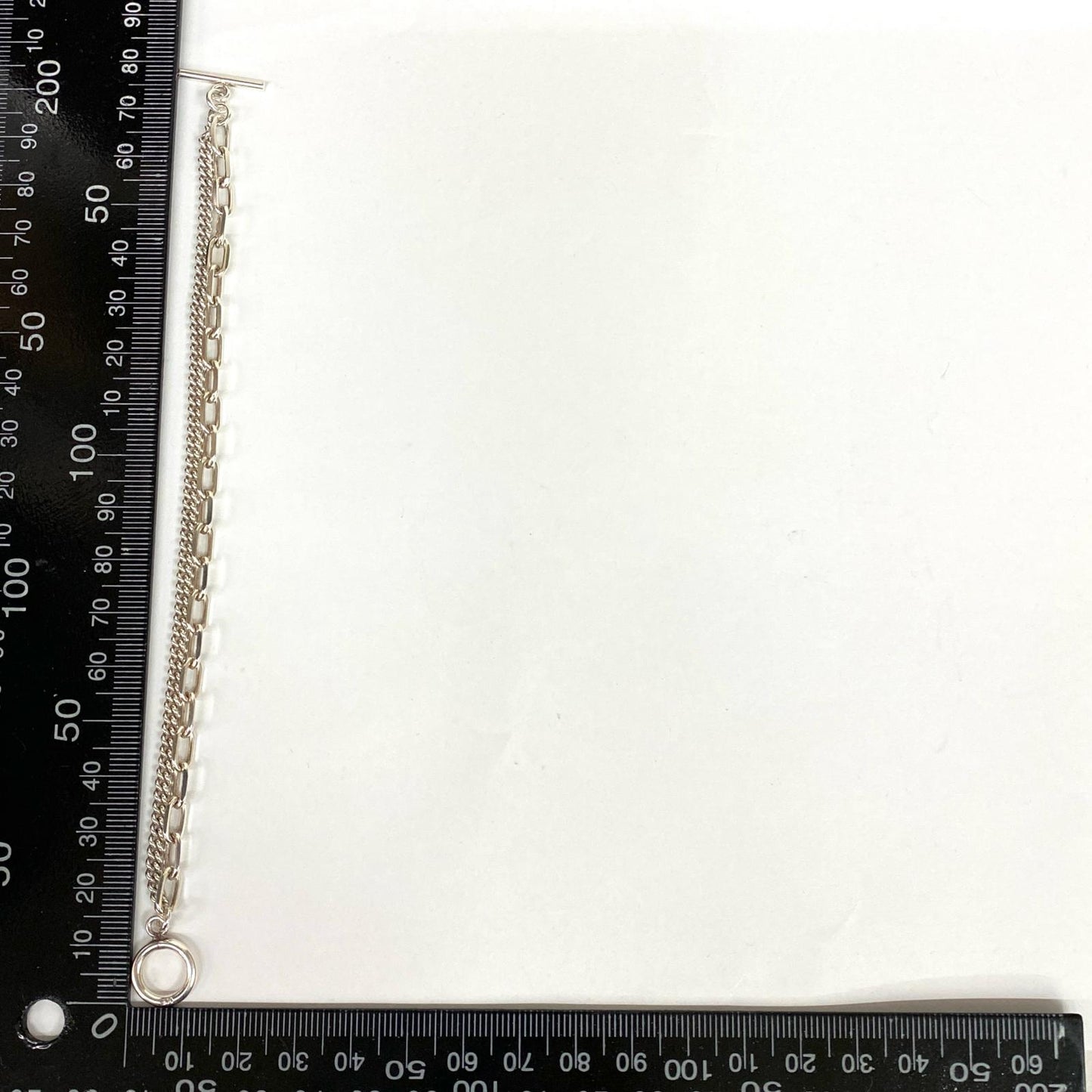 【中古】YArKA | ヤーカ thick flat & oval chain bracelet ブレスレット シルバー【加古川店】