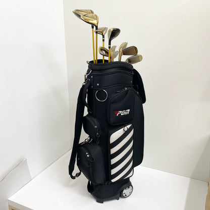 【中古】【ゴルフ用品】 PGM | ピージーエム キャディバッグ＋NSR クラブ12本セット 1W.3W.5W.4U.5~9.P.S.Pt　NSR YB HI-COR フレックスR ヘッドカバー付属【加古川店】