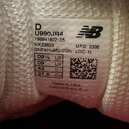 【中古】NEW BALANCE | ニューバランス × Joe Freshgoods 990V4 'Intro' スニーカー U990JR2 アイボリー 27.5cm【加古川店】