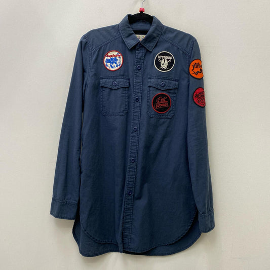 【中古】HYSTERIC GLAMOUR | ヒステリックグラマー L's 長袖シャツ 01182AH03 ネイビー サイズ：S【加古川店】