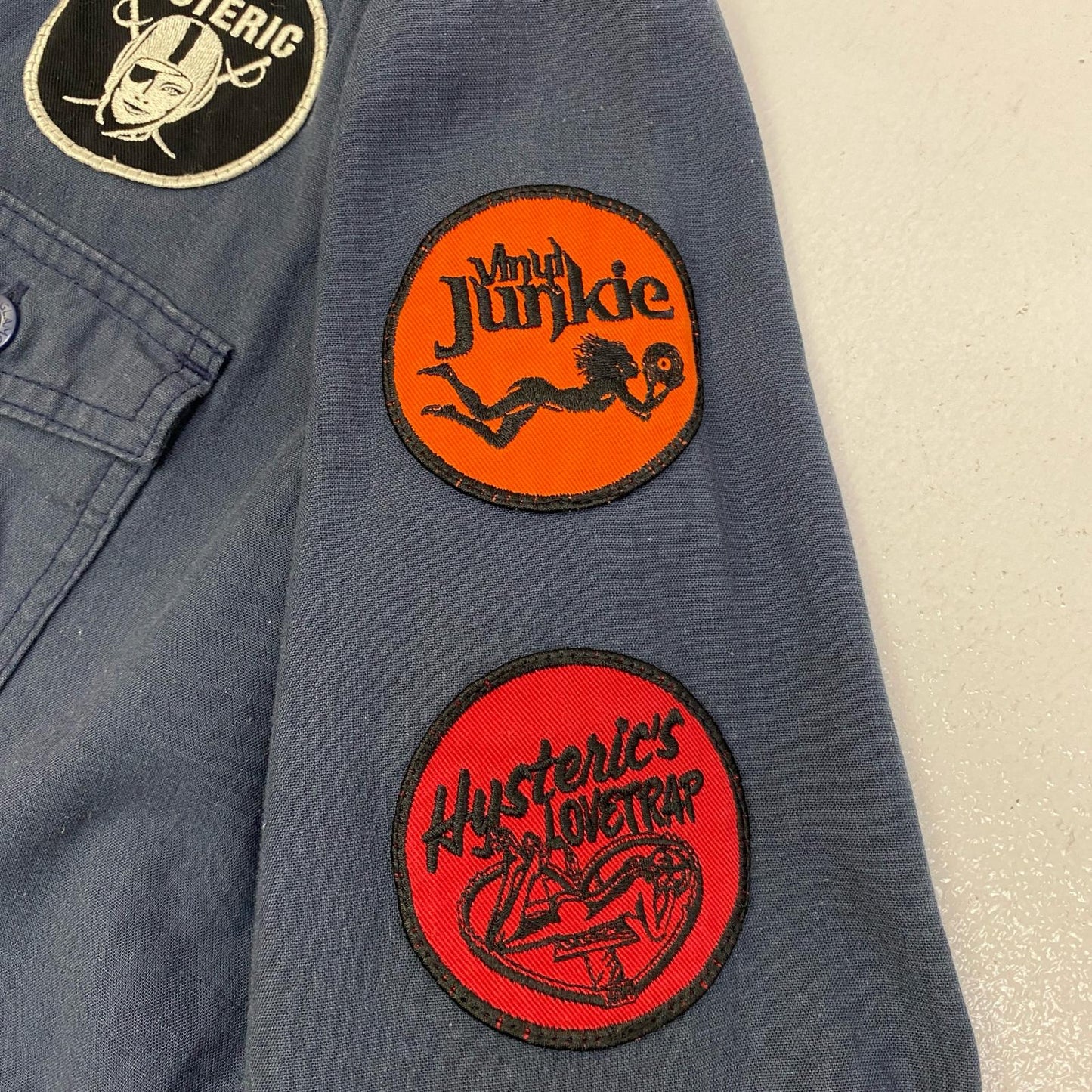【中古】HYSTERIC GLAMOUR | ヒステリックグラマー L's 長袖シャツ 01182AH03 ネイビー サイズ：S【加古川店】
