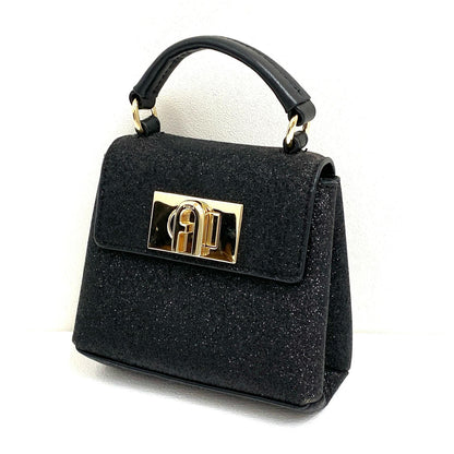 【中古】Furla | フルラ 1927 TOP HANDLE ショルダーバッグ WE00124 ブラック【加古川店】