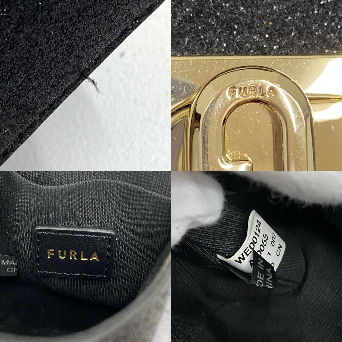 【中古】Furla | フルラ 1927 TOP HANDLE ショルダーバッグ WE00124 ブラック【加古川店】