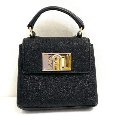 【中古】Furla | フルラ 1927 TOP HANDLE ショルダーバッグ WE00124 ブラック【加古川店】