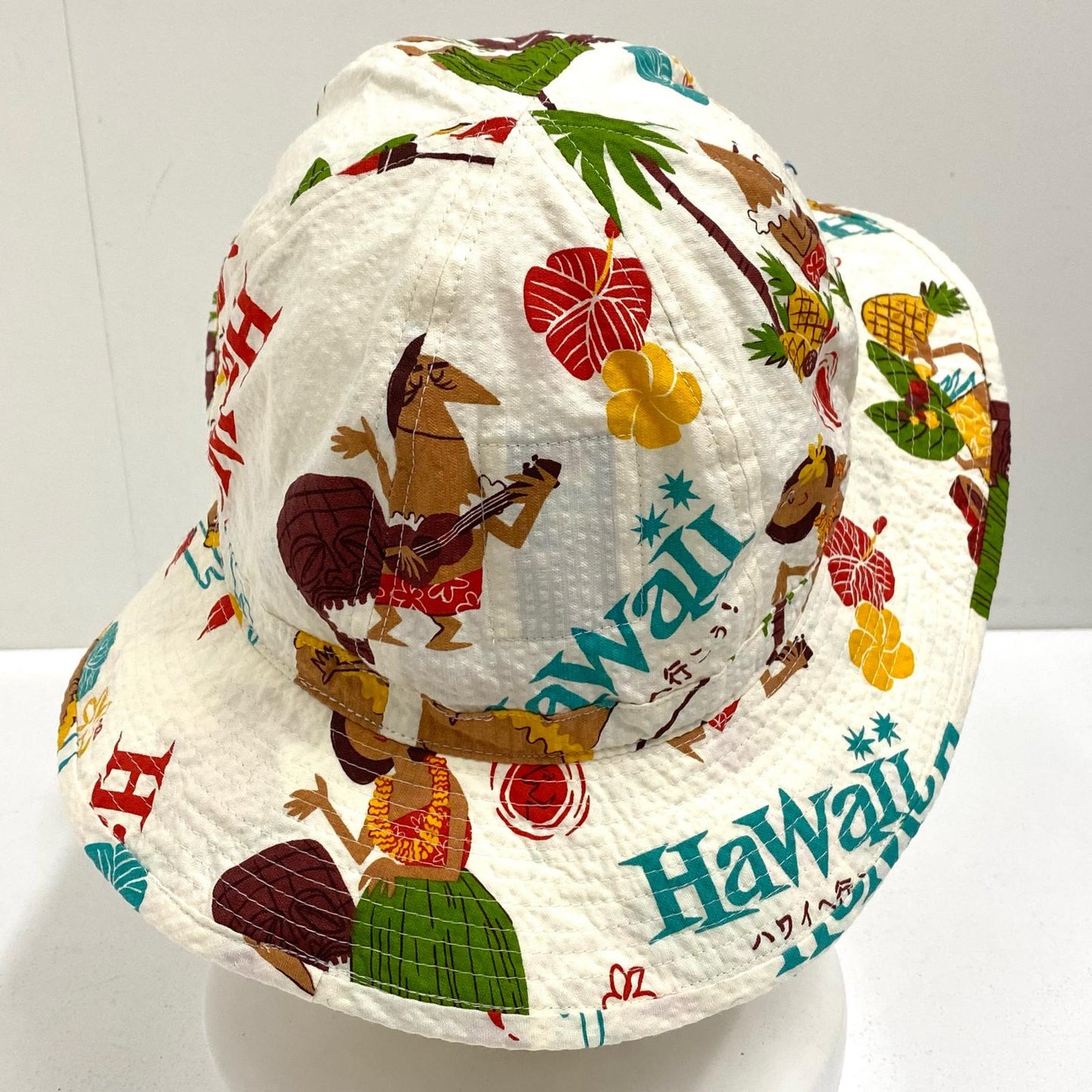 【中古】SUN SURF | サンサーフ cotton seersucker hat trip to hawaii ハット ss02845【加古川店】