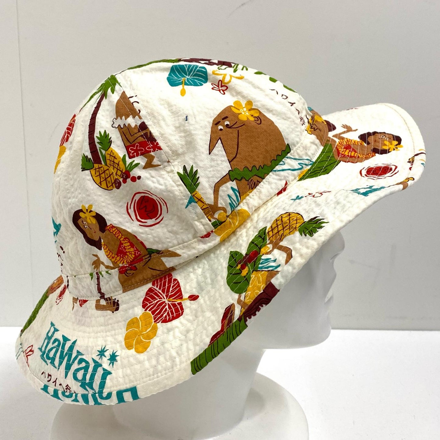 【中古】SUN SURF | サンサーフ cotton seersucker hat trip to hawaii ハット ss02845【加古川店】