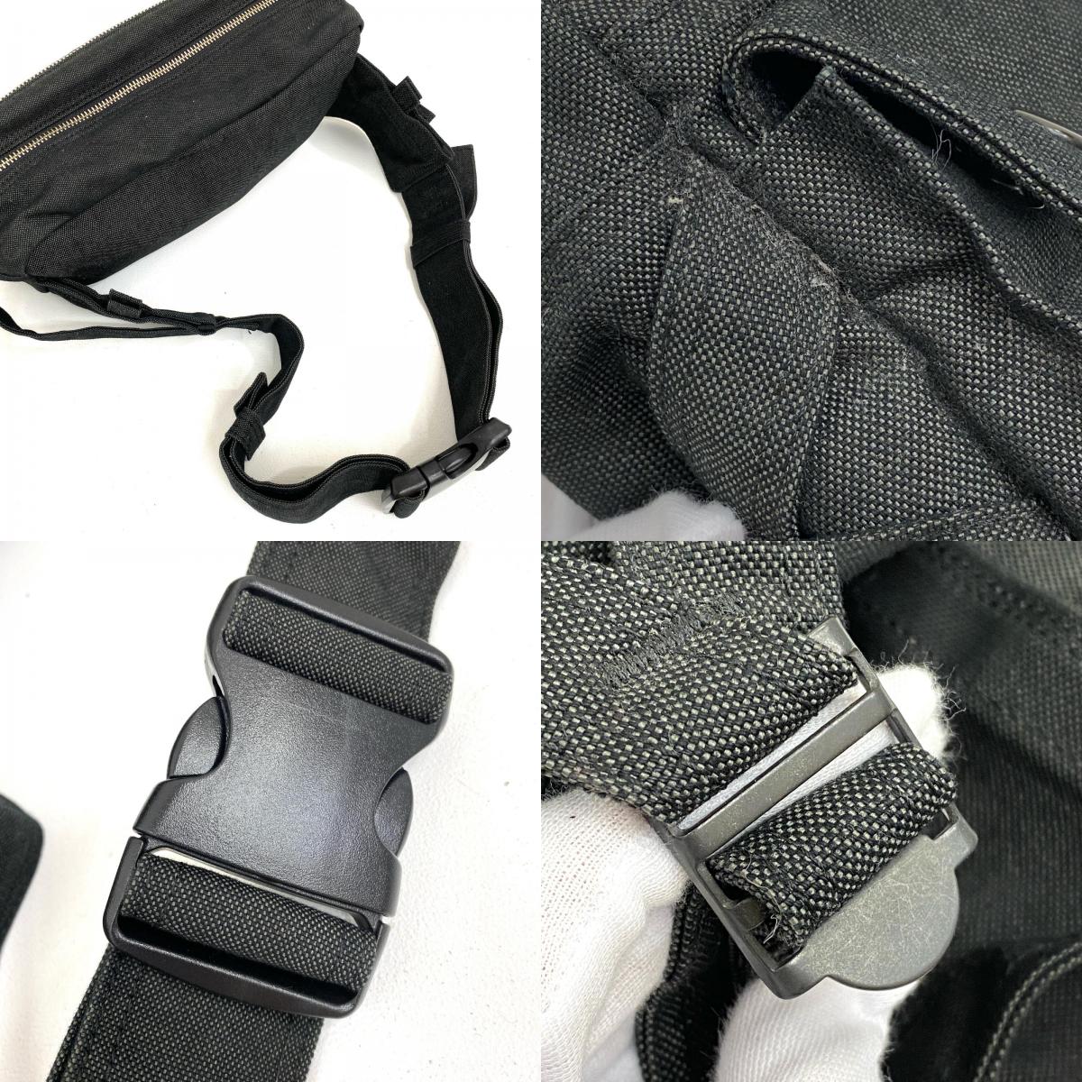 【中古】PORTER | ポーター SMOKY WAIST BAG ウエストバッグ 592-07600 ブラック【加古川店】