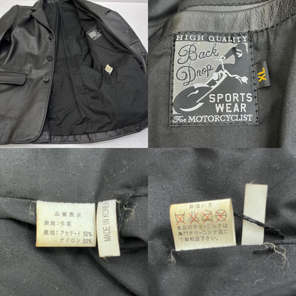 【中古】 BACKDROP HIGH QUALITY CAR COAT レザー ブラック サイズ：XL【加古川店】