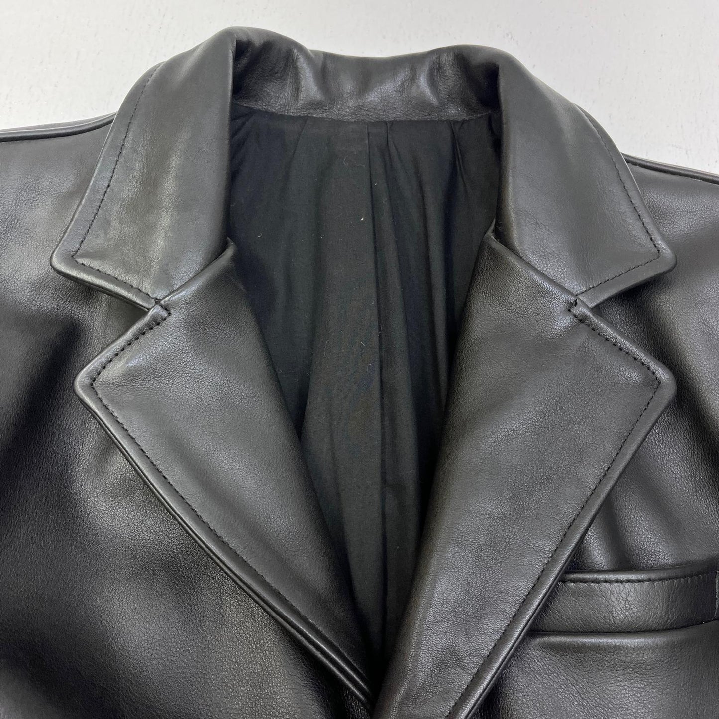 【中古】 BACKDROP HIGH QUALITY CAR COAT レザー ブラック サイズ：XL【加古川店】