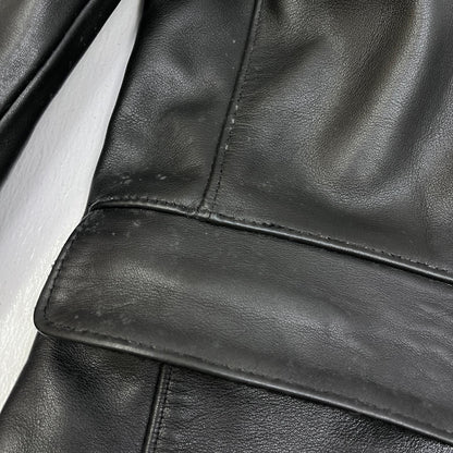 【中古】 BACKDROP HIGH QUALITY CAR COAT レザー ブラック サイズ：XL【加古川店】