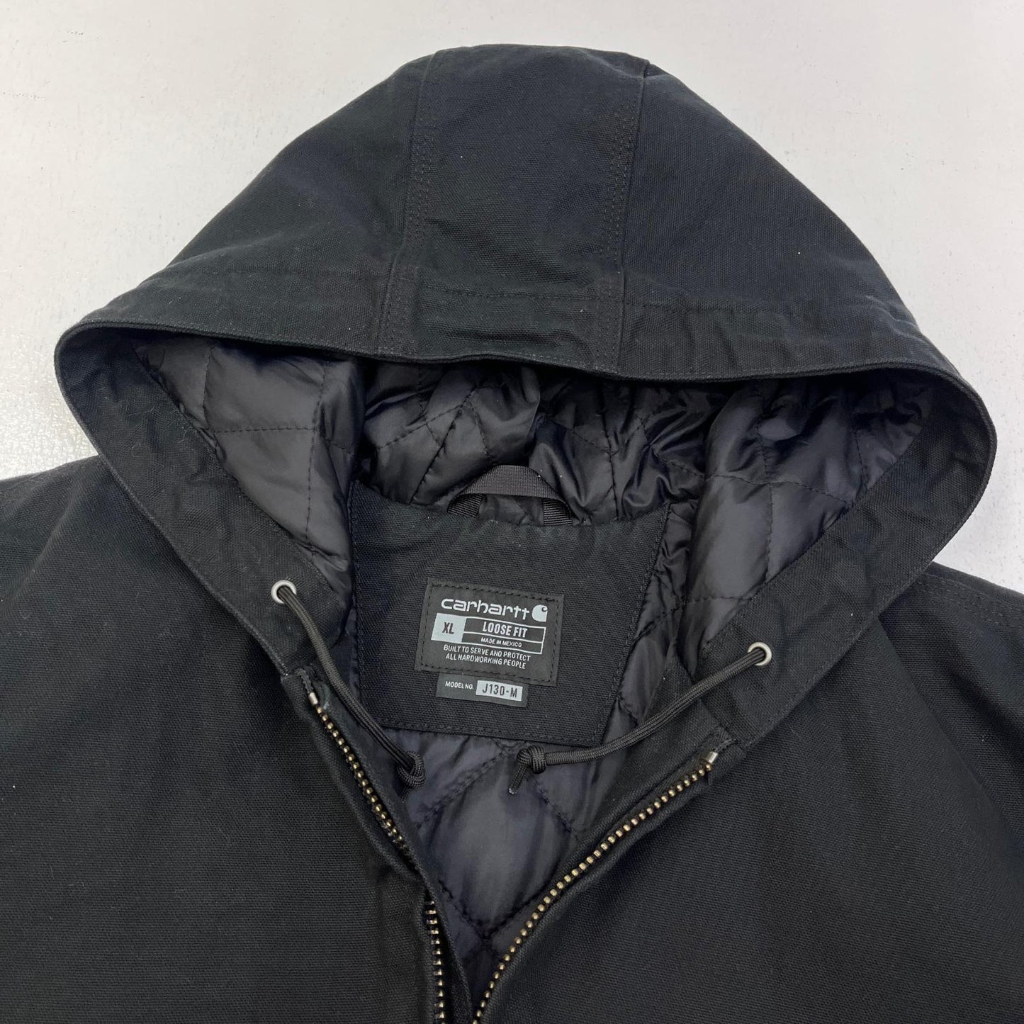 【中古】Carhartt | カーハート WASHED DUCK INSULATED ACTIVE JACKET ブルゾン 104050-BLK ブラック サイズ：XL【加古川店】