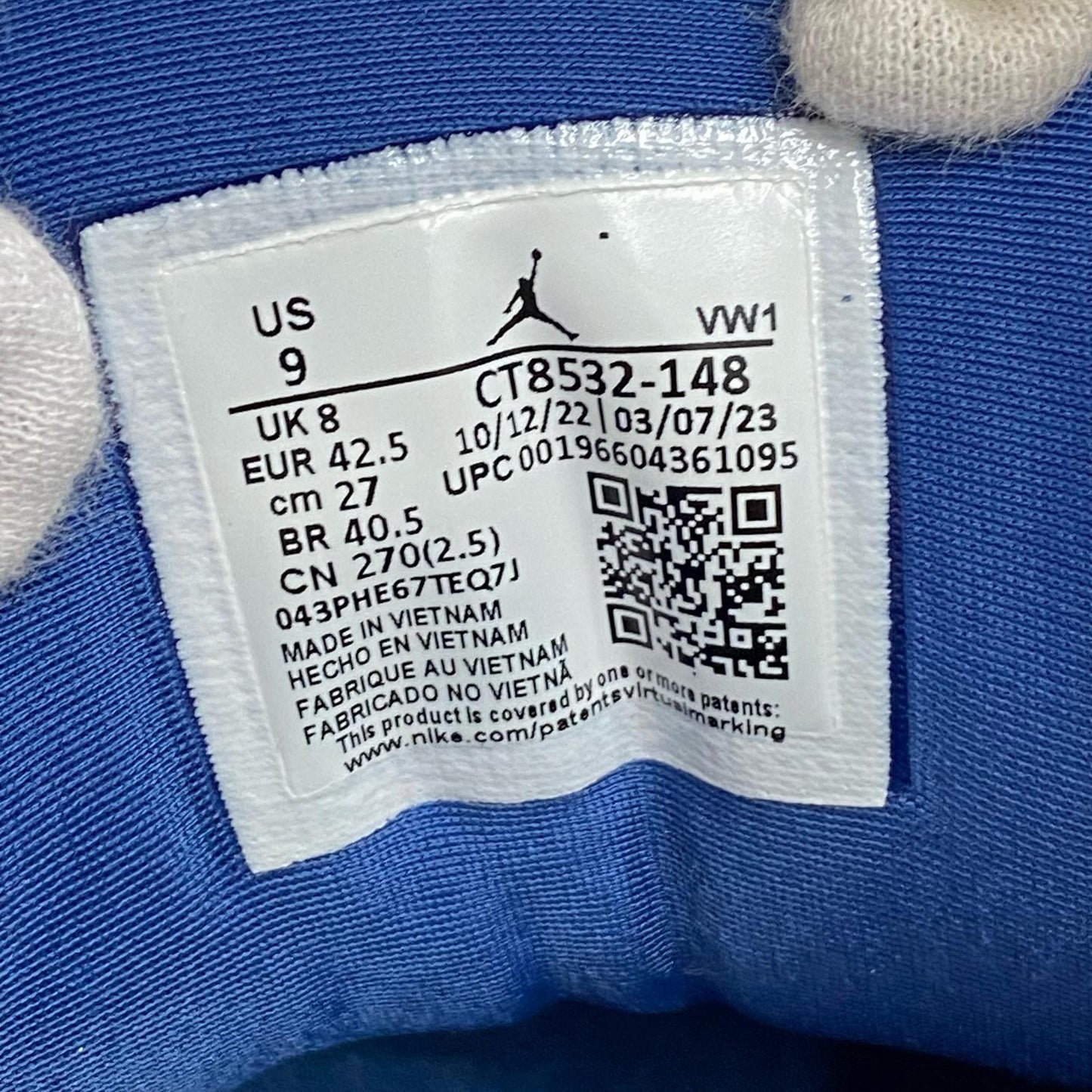 【中古】NIKE | ナイキ Nike Air Jordan 3 Retro スニーカー CT8532-148 ホワイト 27cm【加古川店】