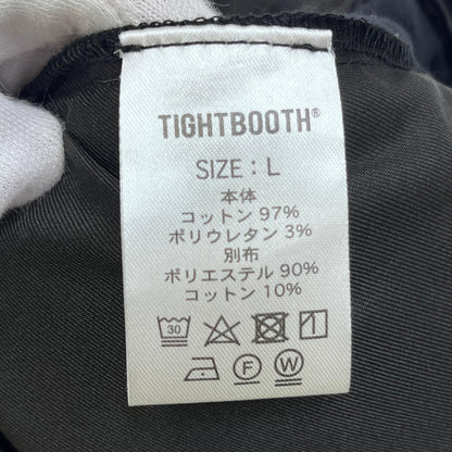 【中古】TIGHTBOOTH PRODUCTION | タイトブースプロダクション BIAS CORD BAGGY SLACKS パンツ ブラック サイズ：L【加古川店】