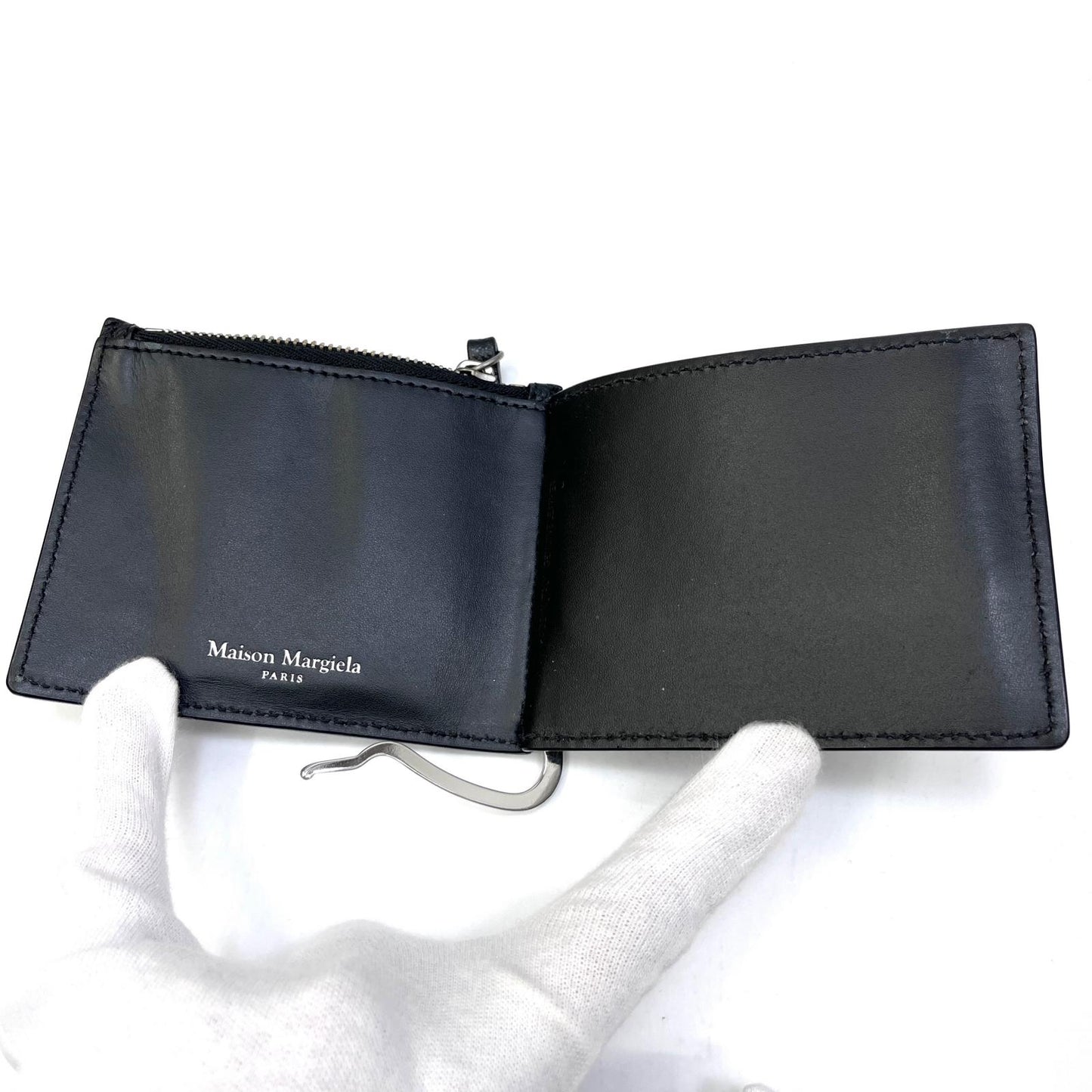【中古】Maison Margiela | メゾンマルジェラ WALLET SLIM 2 PINCER 二つ折り財布 SA1UI0018 ブラック【加古川店】