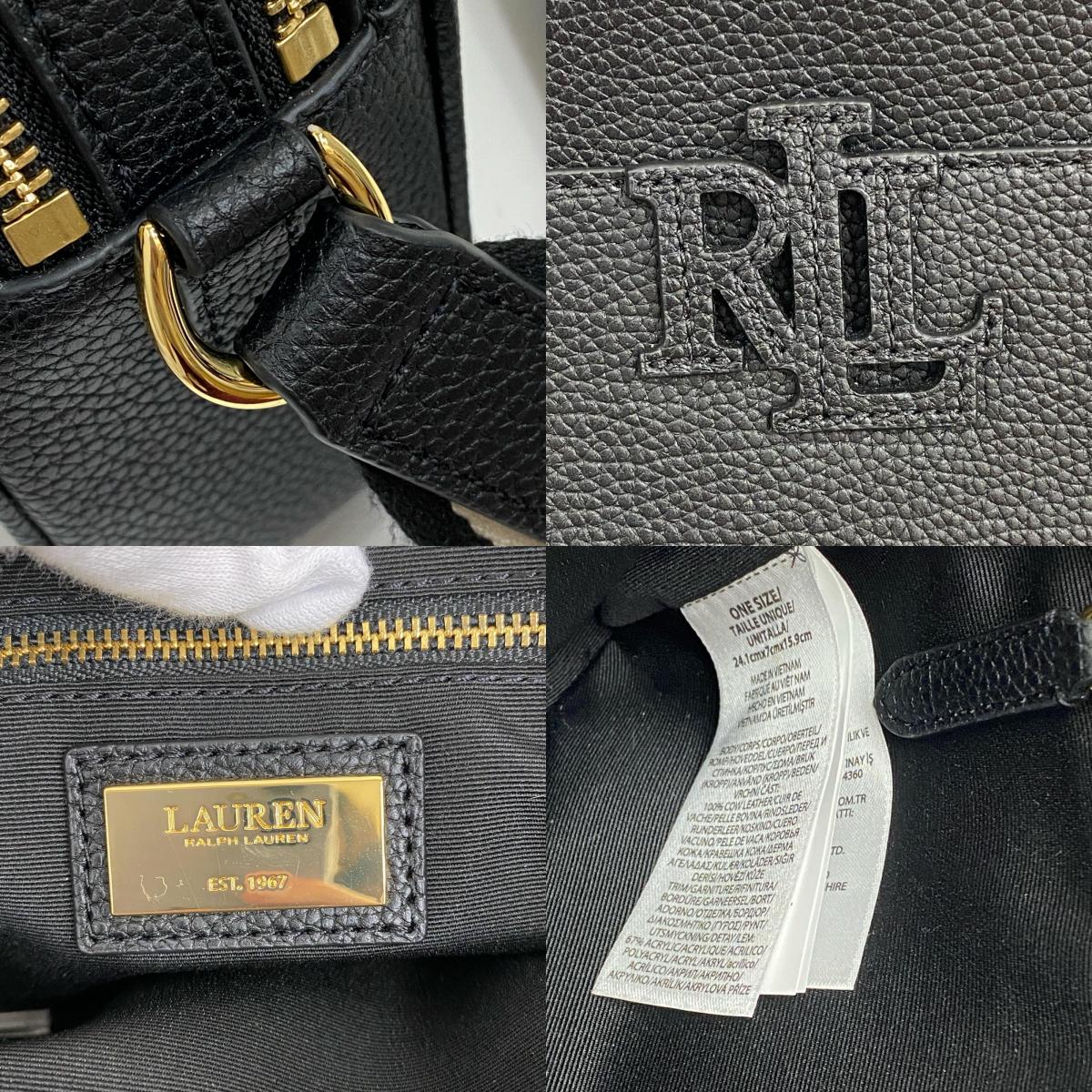 【中古】RALPH LAUREN | ラルフローレン ショルダーバッグ 431970163001 ブラック【加古川店】