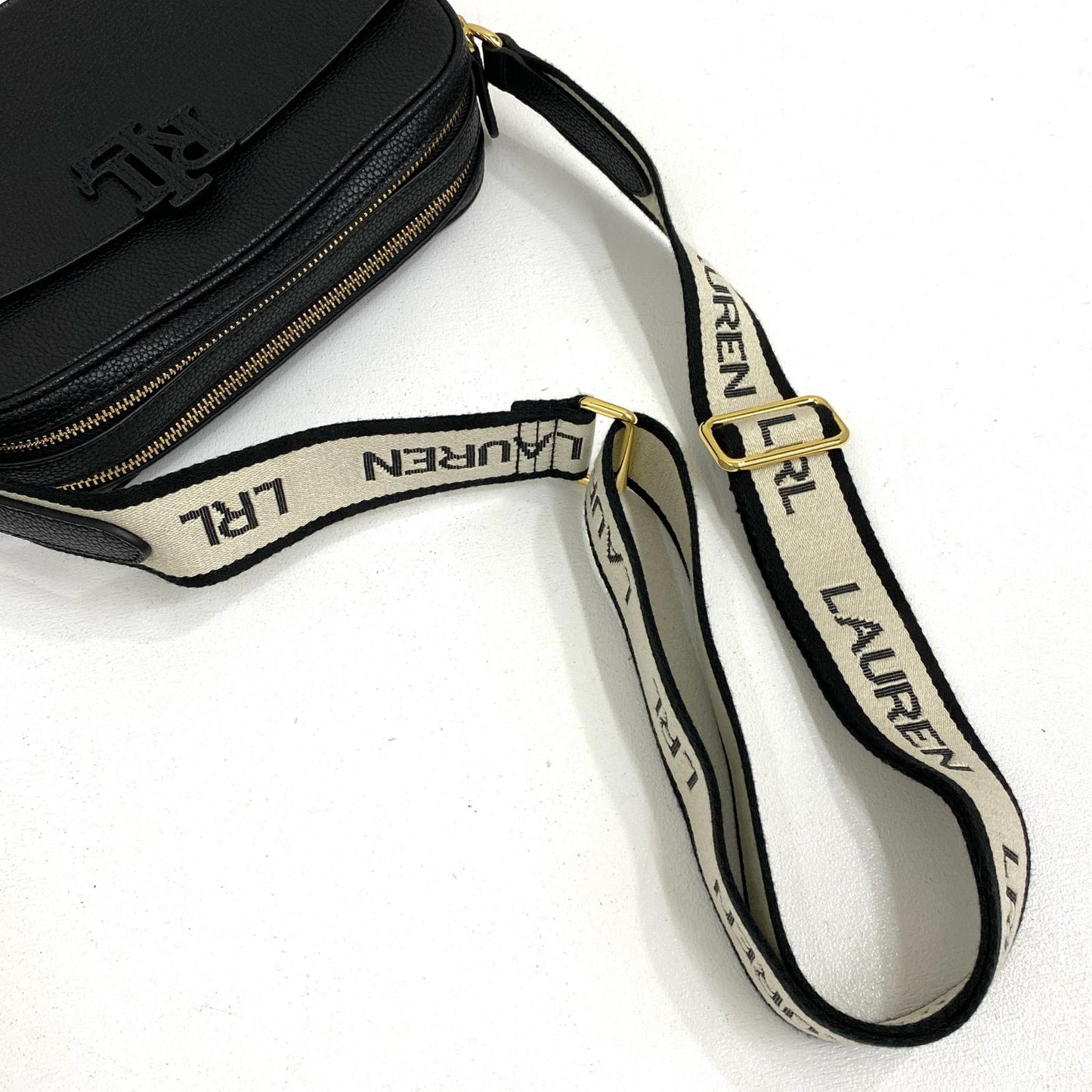 【中古】RALPH LAUREN | ラルフローレン ショルダーバッグ 431970163001 ブラック【加古川店】