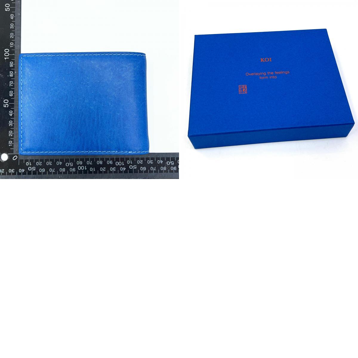 【中古】BAGGYPORT | バギーポート KOI 二つ折り財布 ZYS098 ブルー【加古川店】