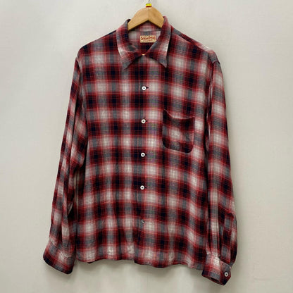 【中古】SUGAR CANE | シュガーケーン RAYON OMBRE CHECK OPEN SHIRT 長袖シャツ sc29263 サイズ：XL【加古川店】
