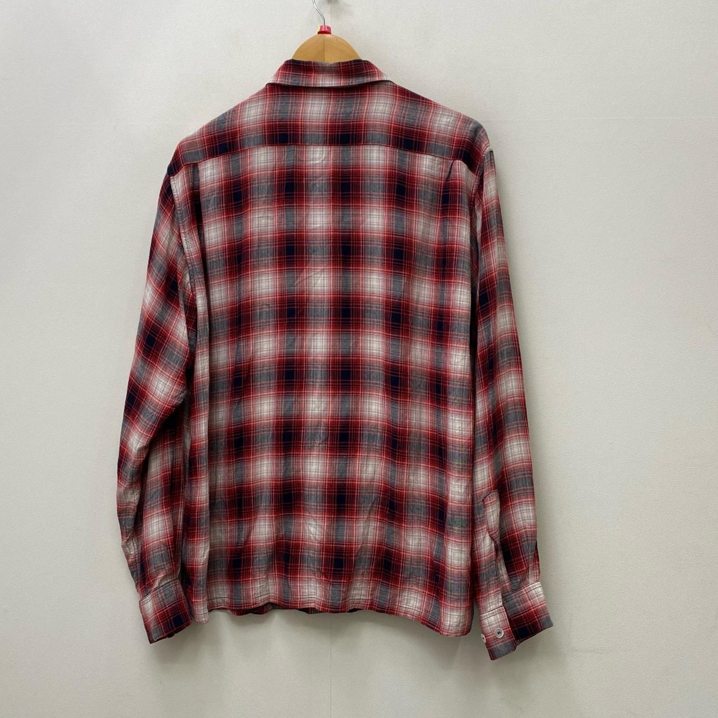 【中古】SUGAR CANE | シュガーケーン RAYON OMBRE CHECK OPEN SHIRT 長袖シャツ sc29263 サイズ：XL【加古川店】