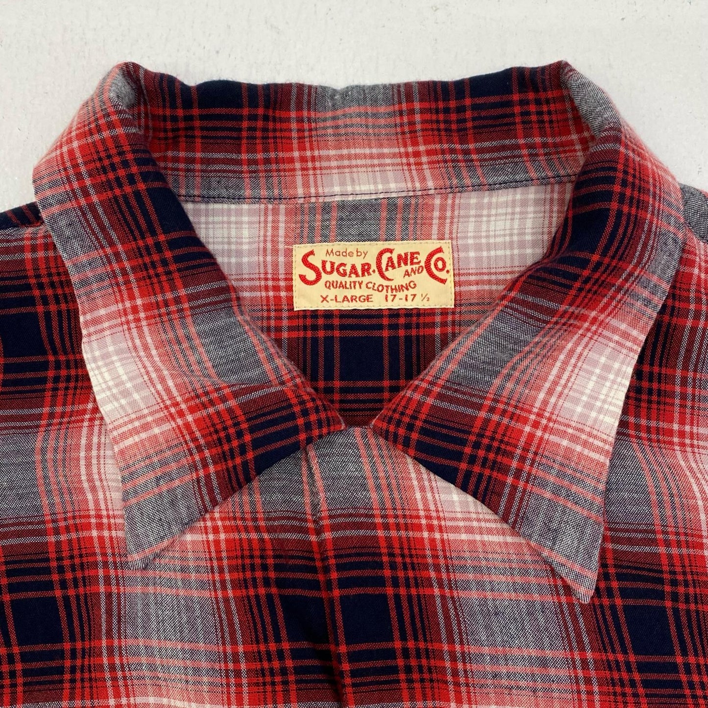 【中古】SUGAR CANE | シュガーケーン RAYON OMBRE CHECK OPEN SHIRT 長袖シャツ sc29263 サイズ：XL【加古川店】