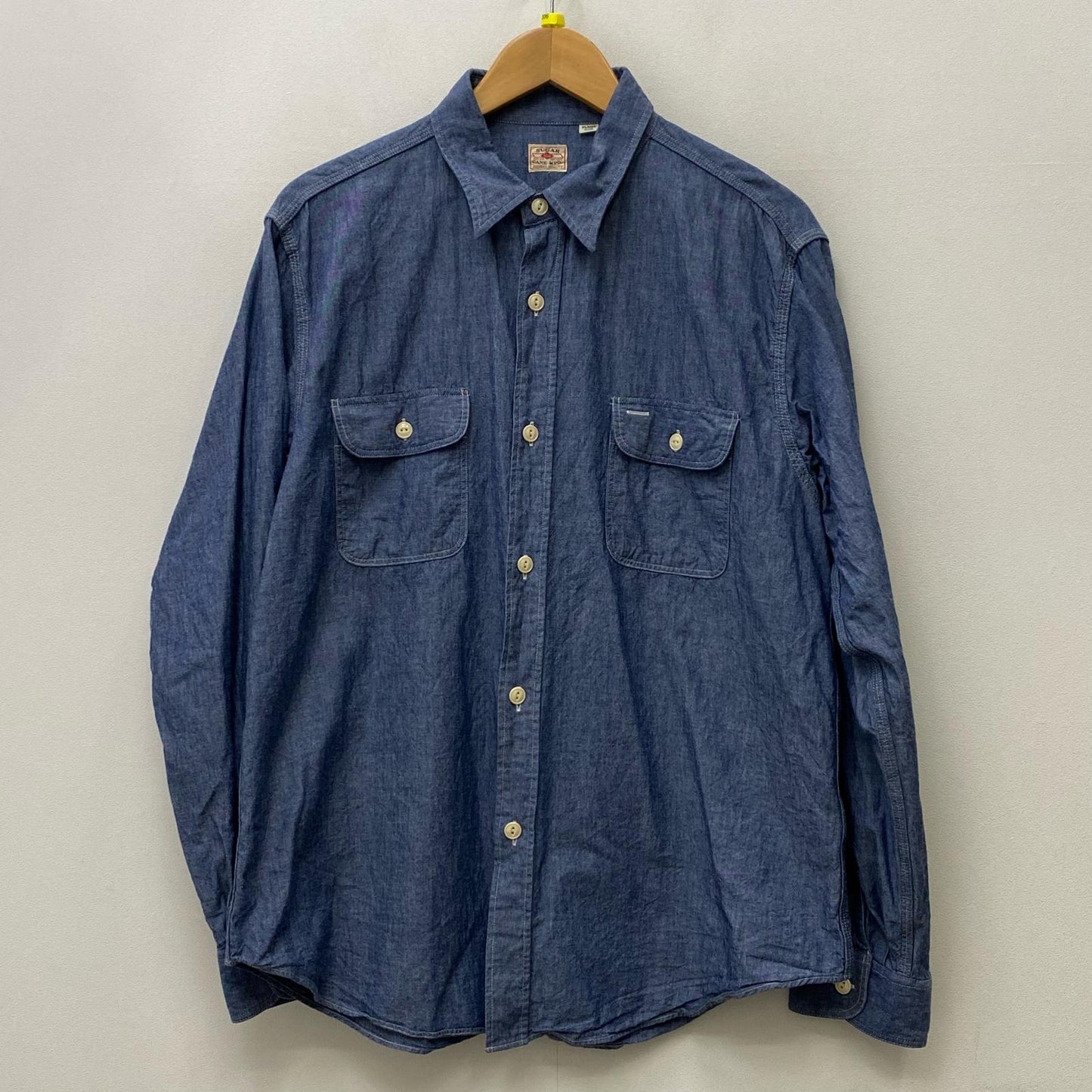 【中古】SUGAR CANE | シュガーケーン BLUE CHAMBRAY WORK SHIRT 長袖シャツ sc27850 インディゴ サイズ：XL【加古川店】