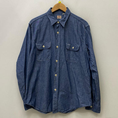 【中古】SUGAR CANE | シュガーケーン BLUE CHAMBRAY WORK SHIRT 長袖シャツ sc27850 インディゴ サイズ：XL【加古川店】
