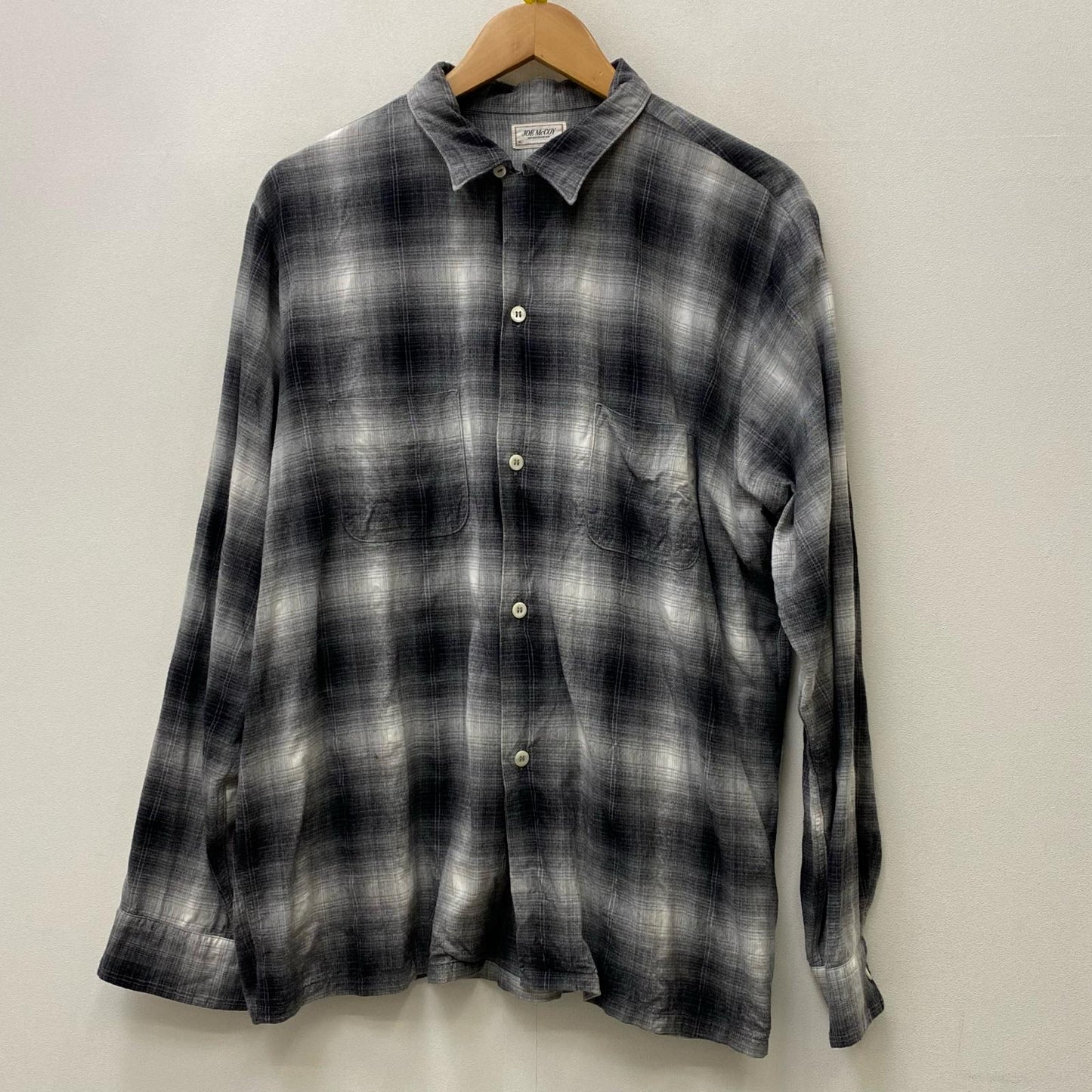 【中古】JOE McCOY | ジョーマッコイ ombre cotton rayon open collar shirt 長袖シャツ サイズ：XL【加古川店】