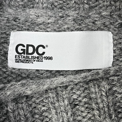 【中古】GDC | ジーディーシー Shetland Turtle Knit セーター gd0214 グレー サイズ：XL【加古川店】